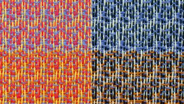 Photo of part of a weave.